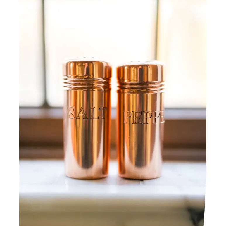 Copper Salt & Pepper Shakers