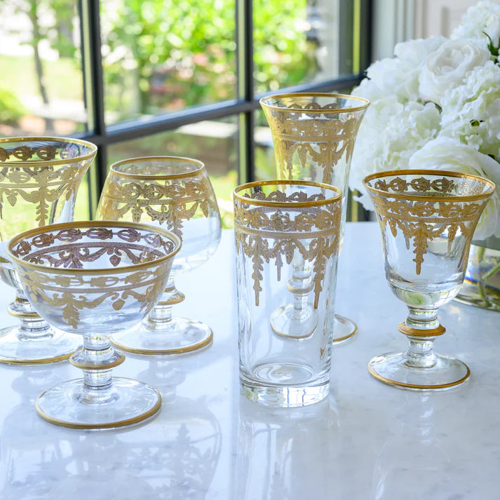 Vetro Gold Brandy Glass