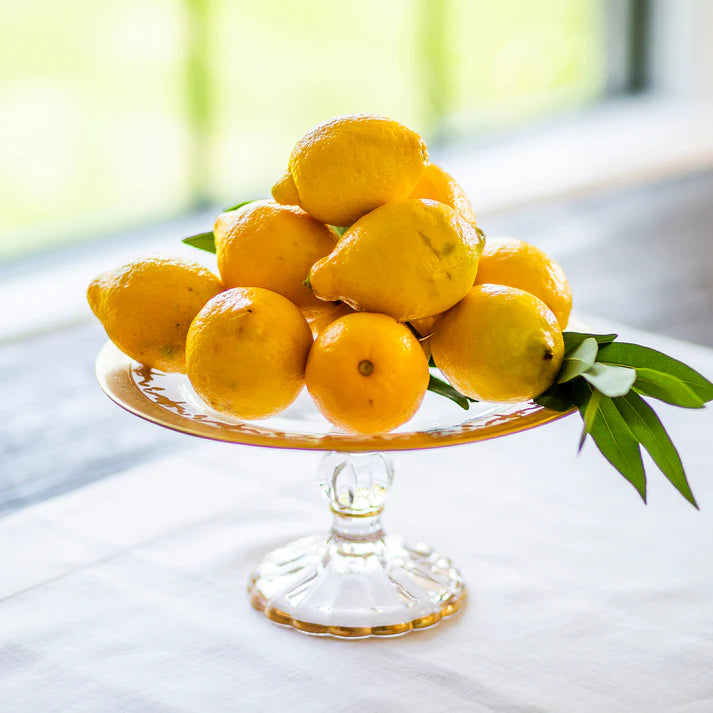 Vetro Gold Petit Four Stand