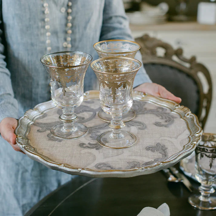 Florentino Damask Wooden Tray/Charger (More sizes)