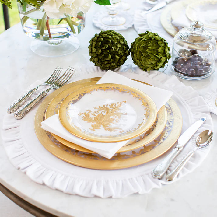 Vetro Gold Salad/Dessert Plate