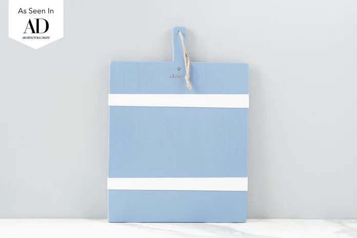 Caitlin Wilson French Blue/White Rectangle Mod Charcuterie Board, Medium