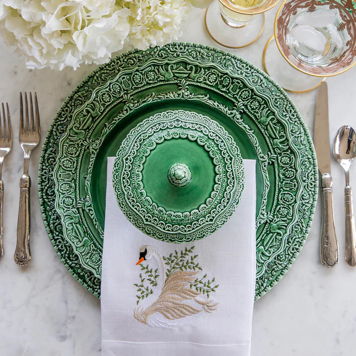 Renaissance Green Dinner Plate, Set of 4