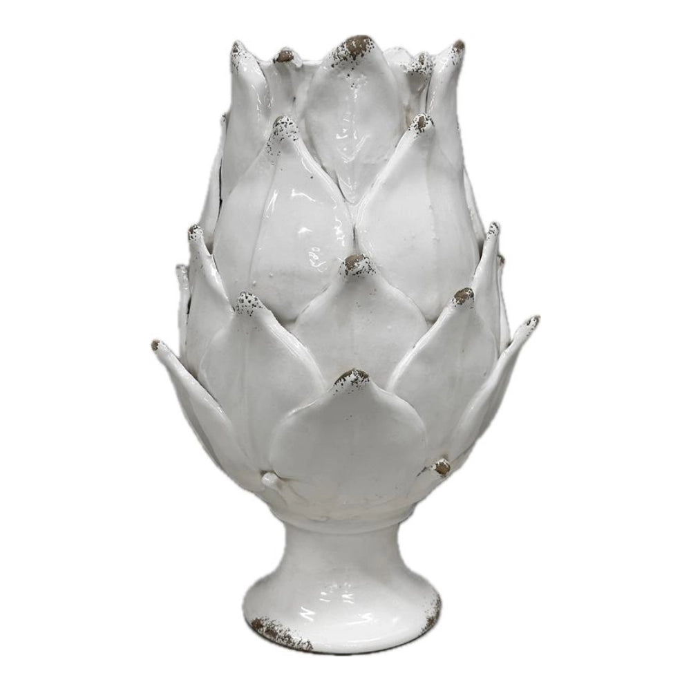 Scavo Harvest Vase, Antique White