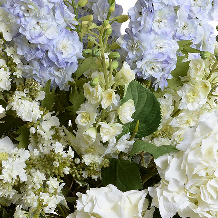 Mixed Arrangement in Glass Vase, 47"H