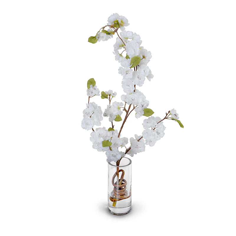 Cherry Blossoms in Glass 24"H