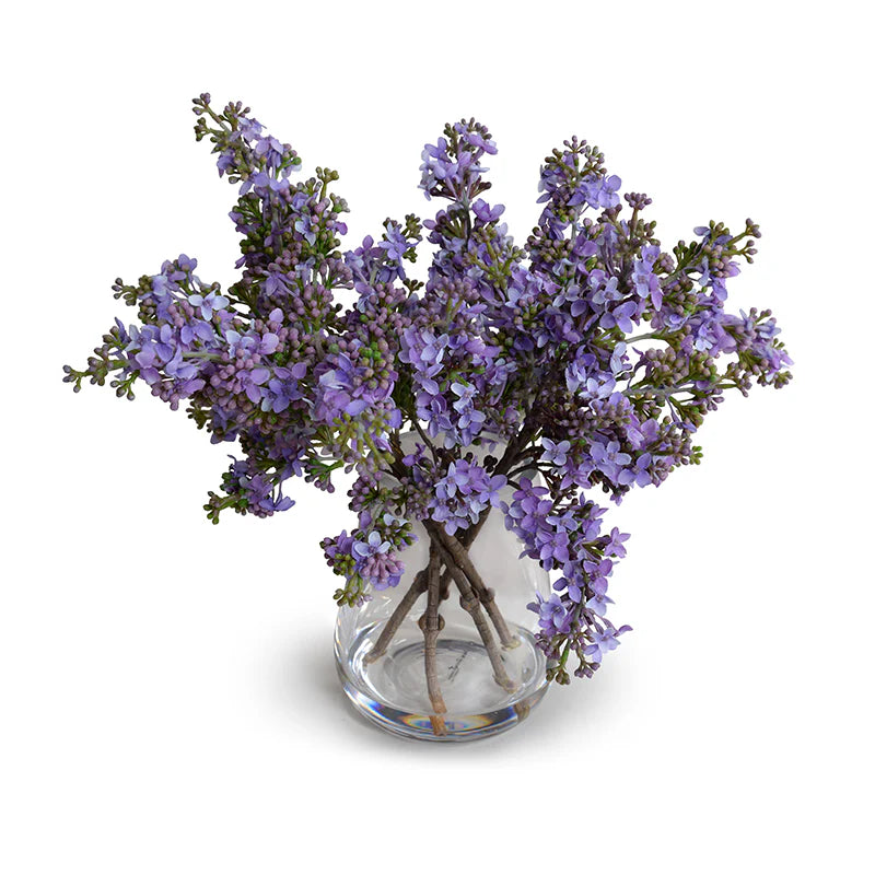 Lilac Spray Arrangement in Glass