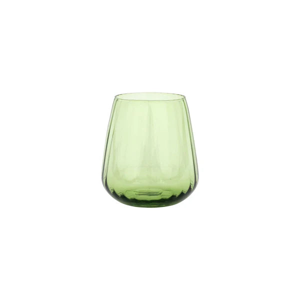 Francesca Green Drinkware, Set of 4