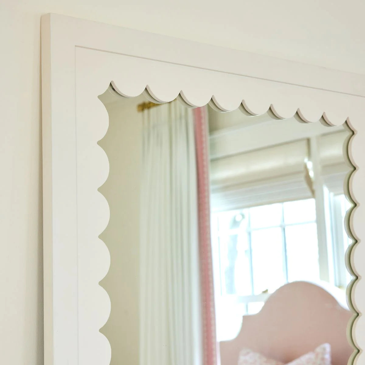 Gigi Wall Mirror in White by Caitlin Wilson for Cooper Classics