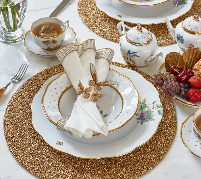 Kim Seybert Gold Rush Placemat in Gold, Set of 4
