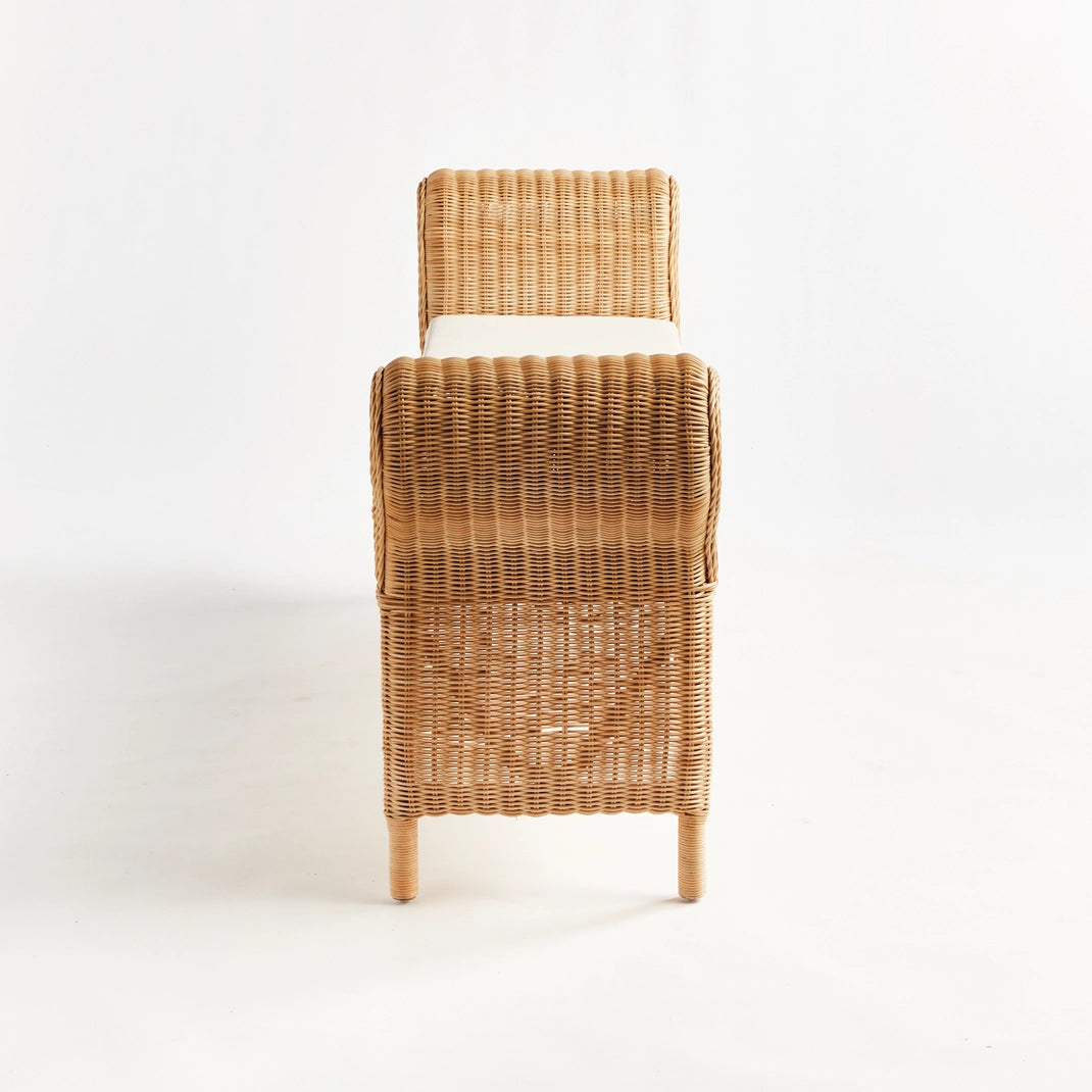 Wrightsville Rattan Woven Bench