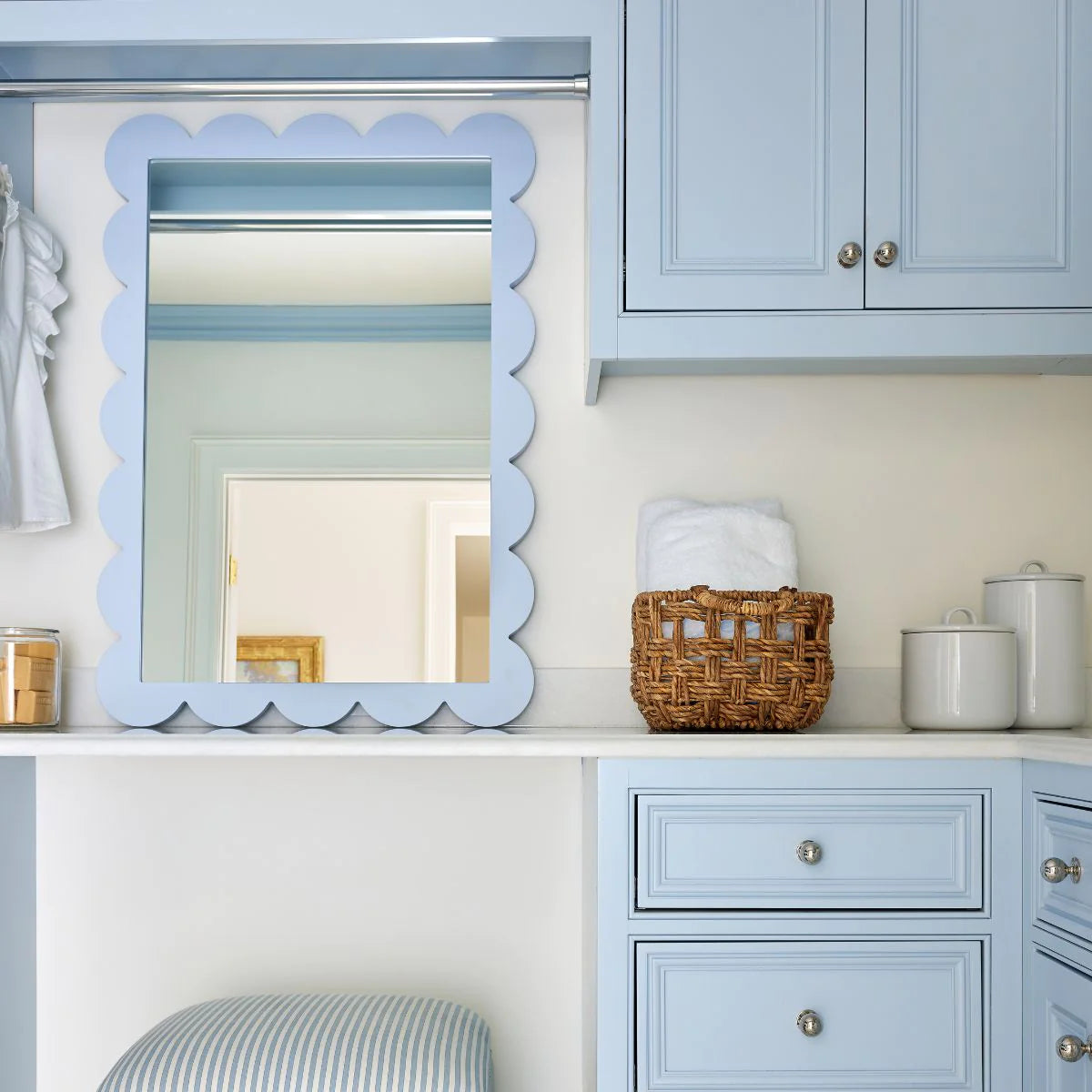 Cherie Wall Mirror in Bluebonnet by Caitlin Wilson for Cooper Classics