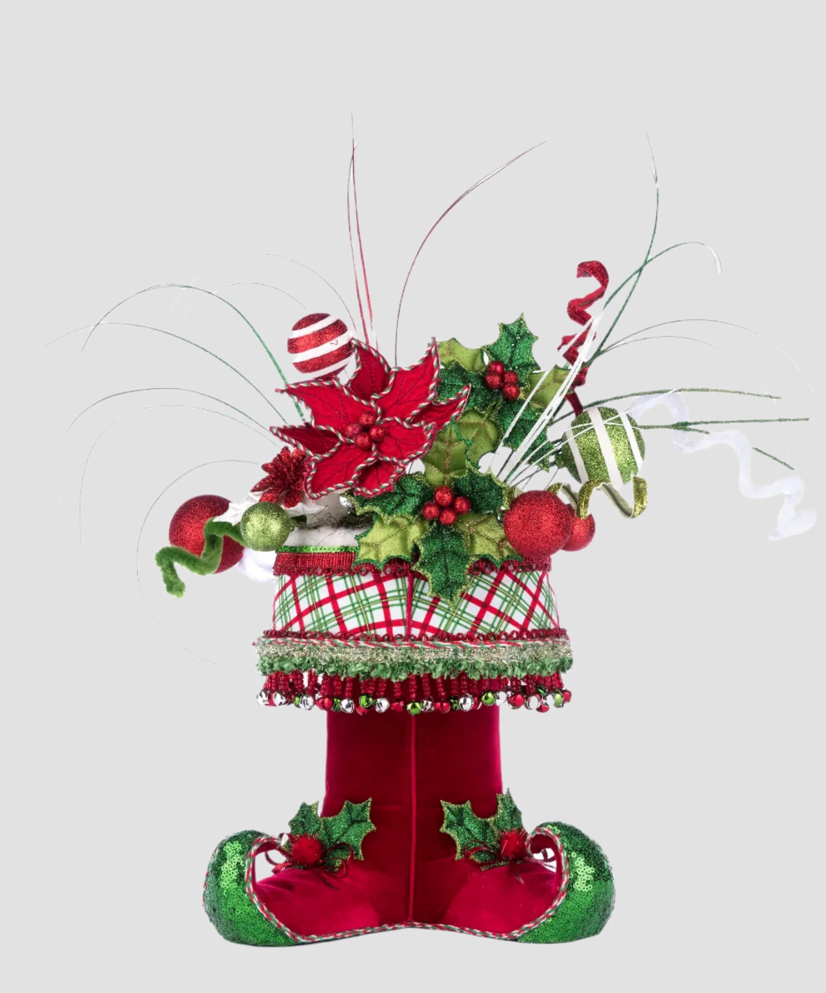 Holly Woods Elf Boots Tabletop Container