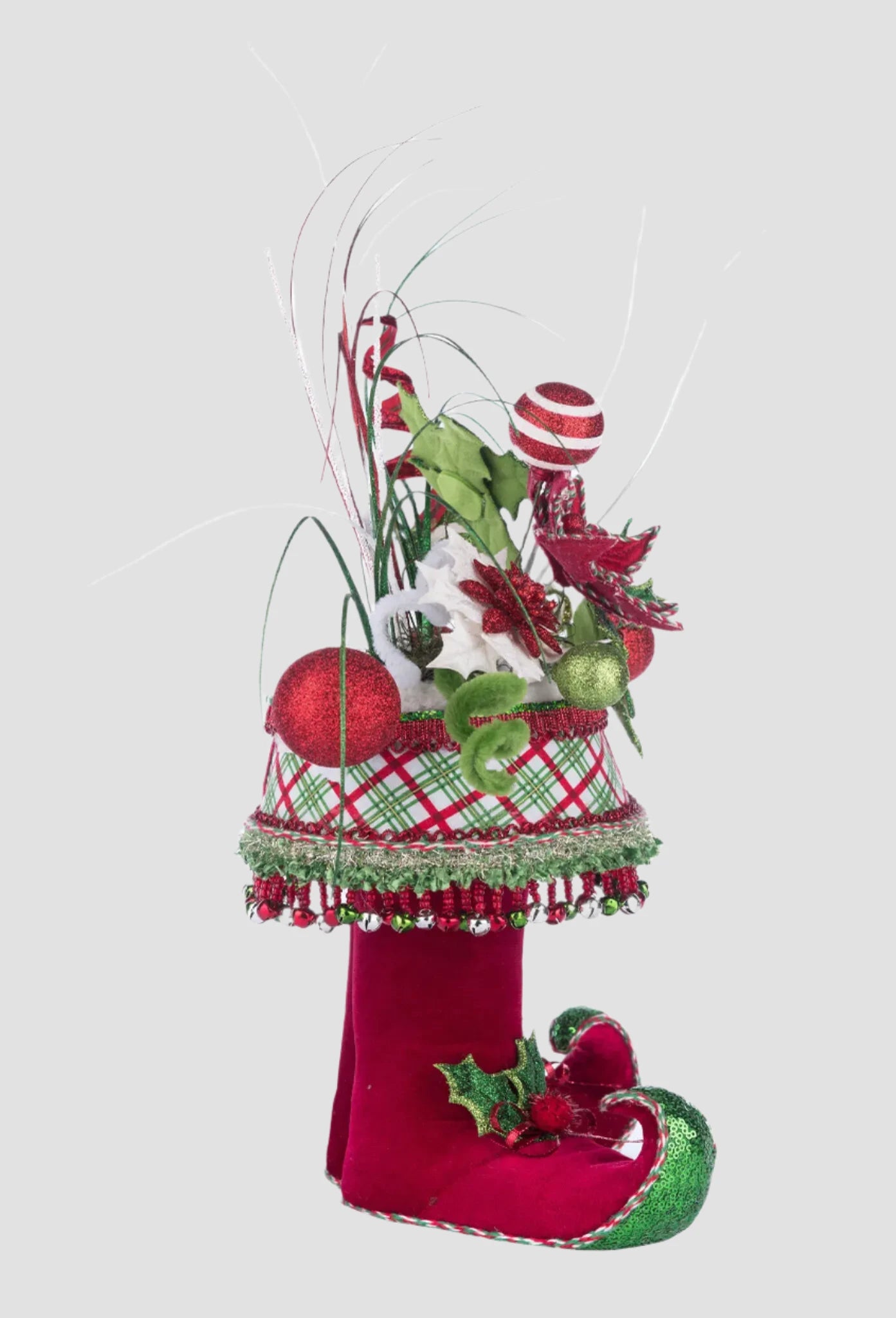 Holly Woods Elf Boots Tabletop Container