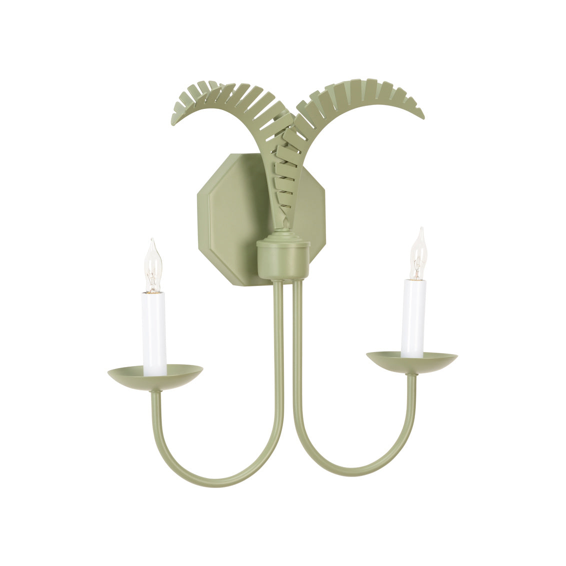 Petite Palm Sconce, Green