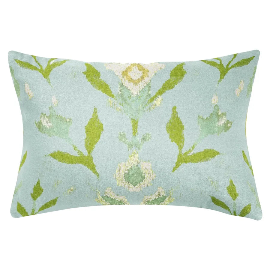 Petal Garden Aqua Decorative Pillow, More Sizes