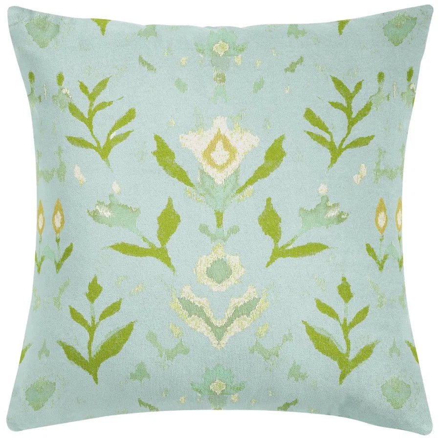 Petal Garden Aqua Decorative Pillow, More Sizes