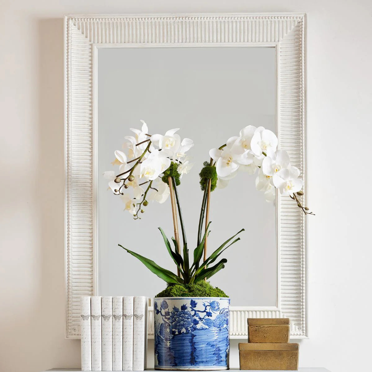 Fluted Wall Mirror in White by Caitlin Wilson for Cooper Classics