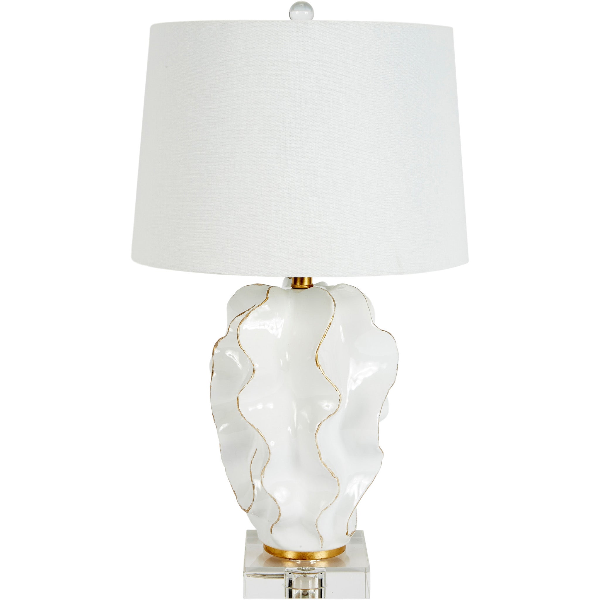 Hannah White Wave Lamp