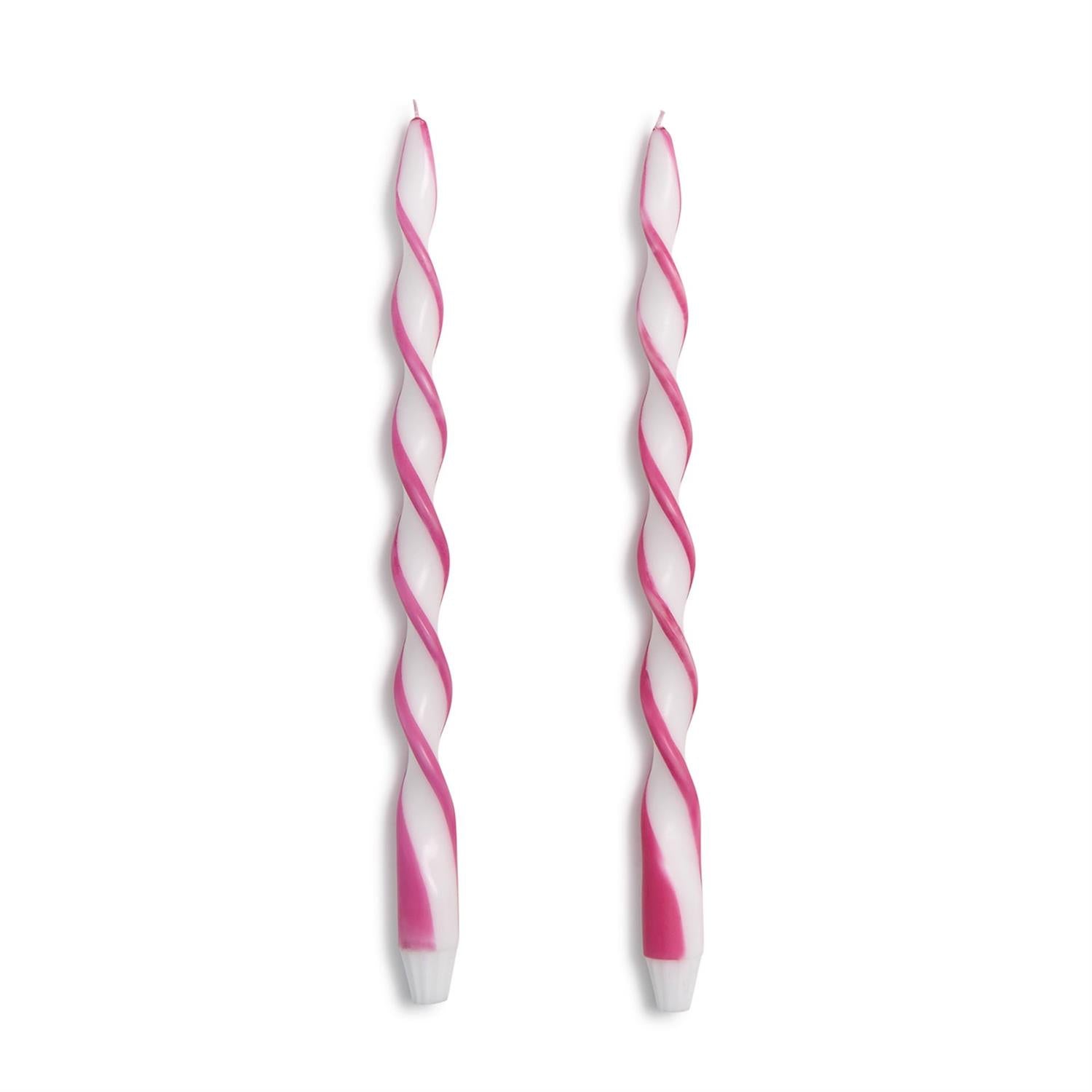 Twist Taper Candles, Set of 2