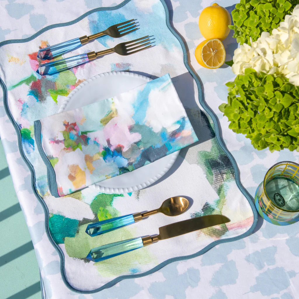 Laura Park Chintz Mist Tablecloth