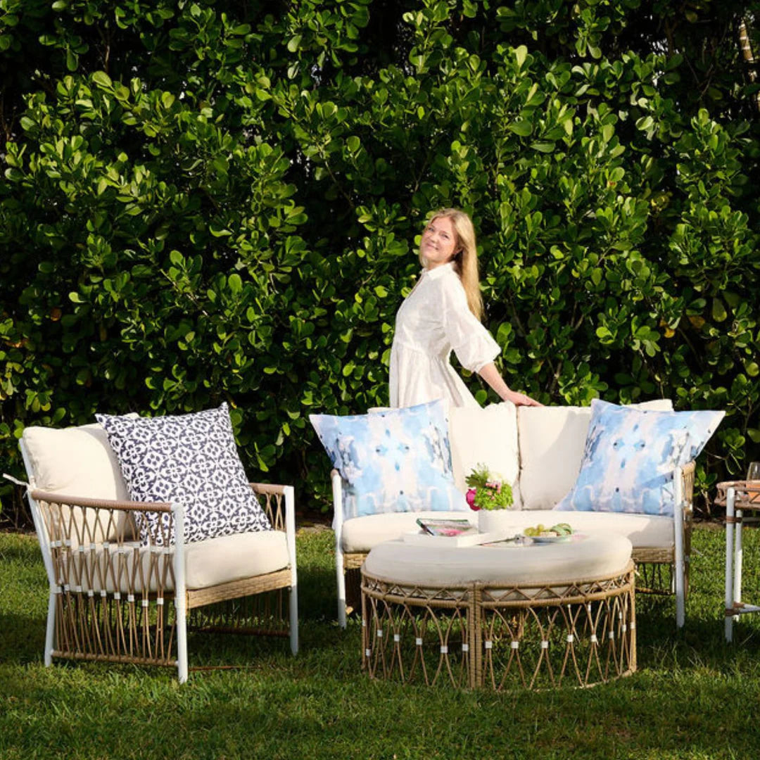Ocean Breeze Outdoor Pillow, 22"