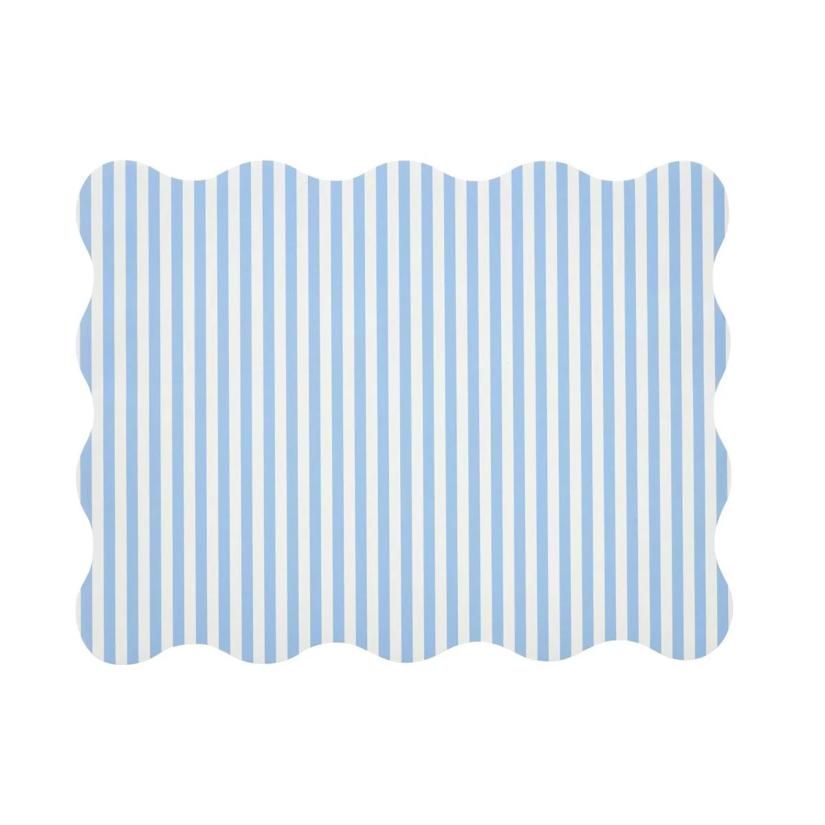 Caitlin Wilson French Blue Stripe Posh Die-Cut Placemats