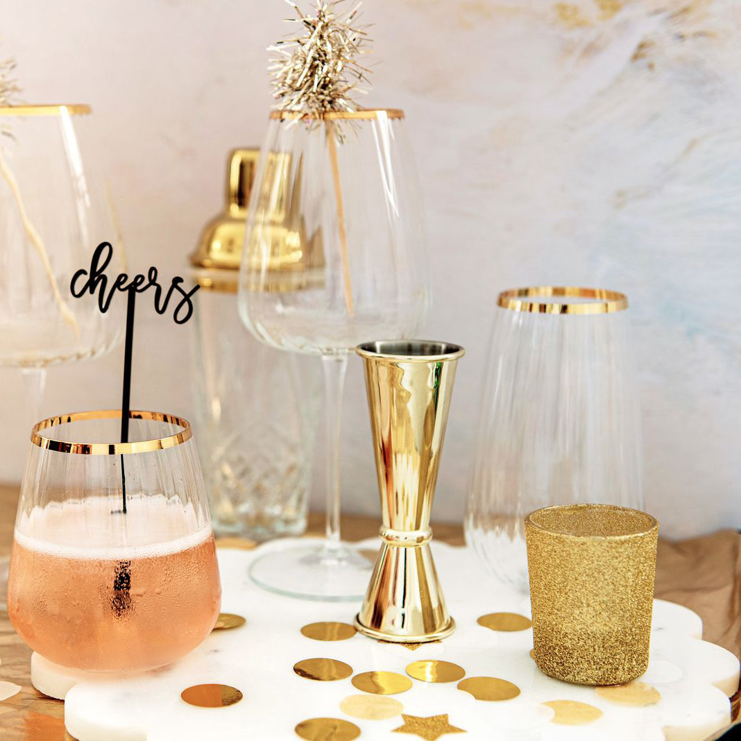 Francesca Gold Drinkware