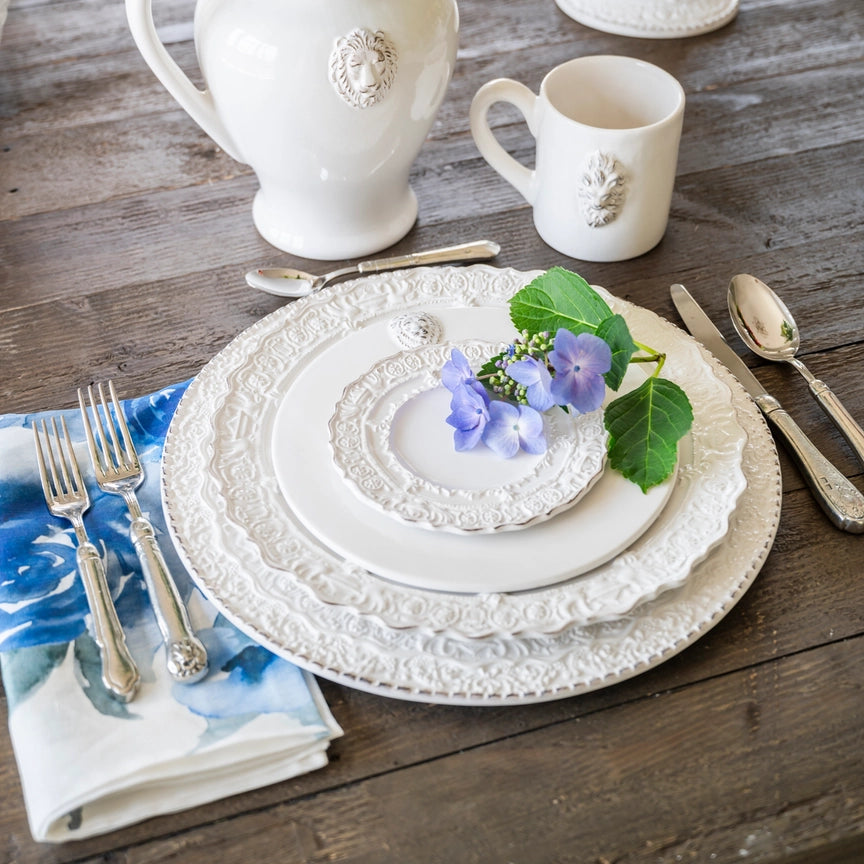 Renaissance Charger, White