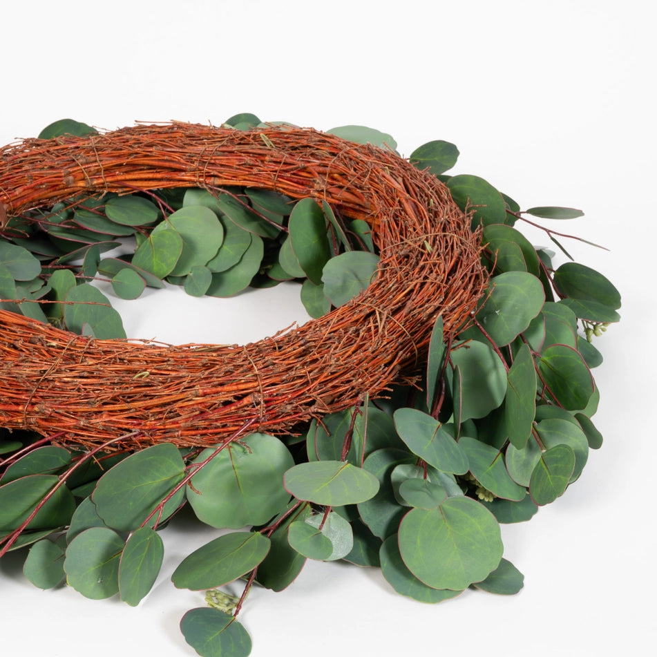 Mixed Seeded Eucalyptus Wreath, 24"