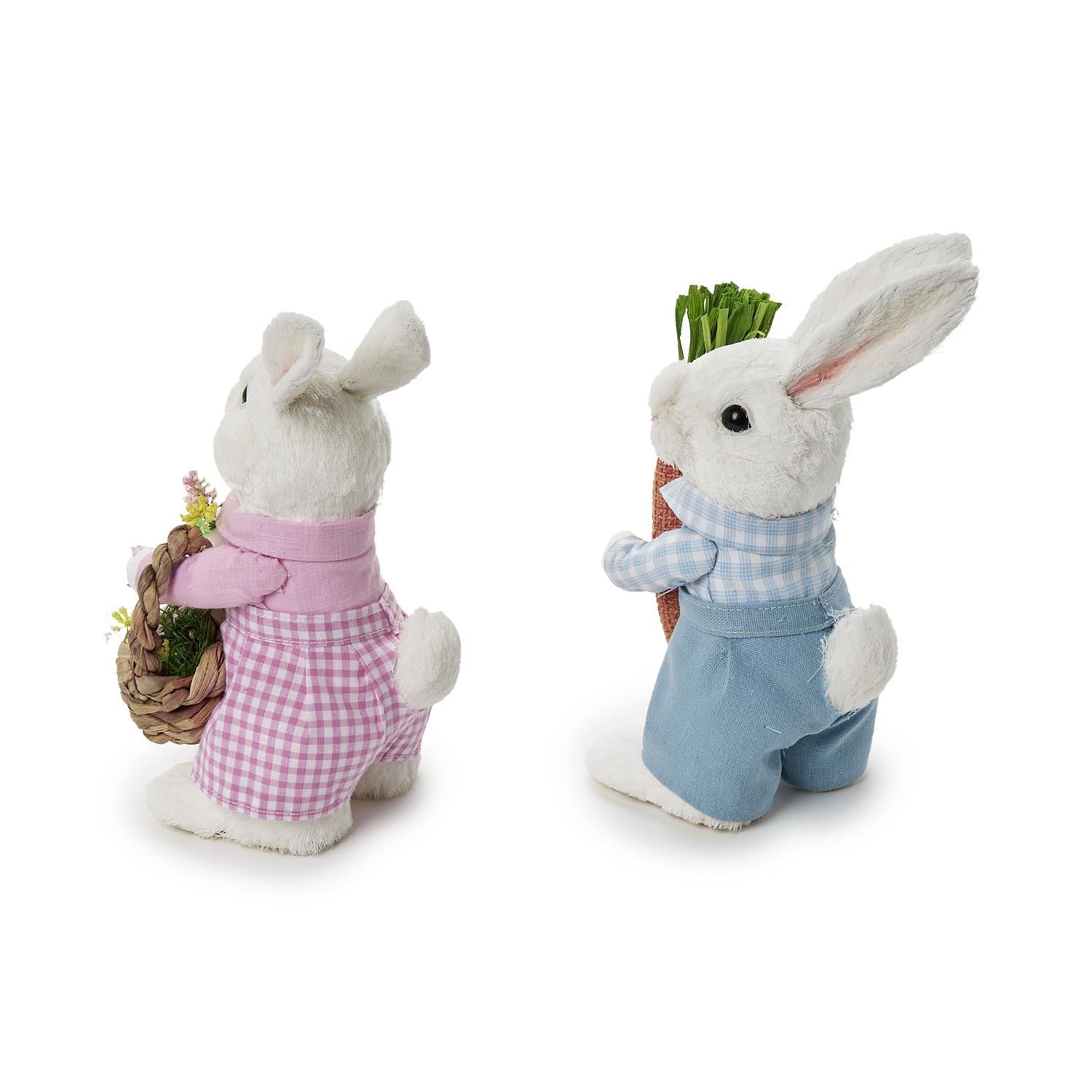 Vintage Easter Bunny Décor, Set of 2