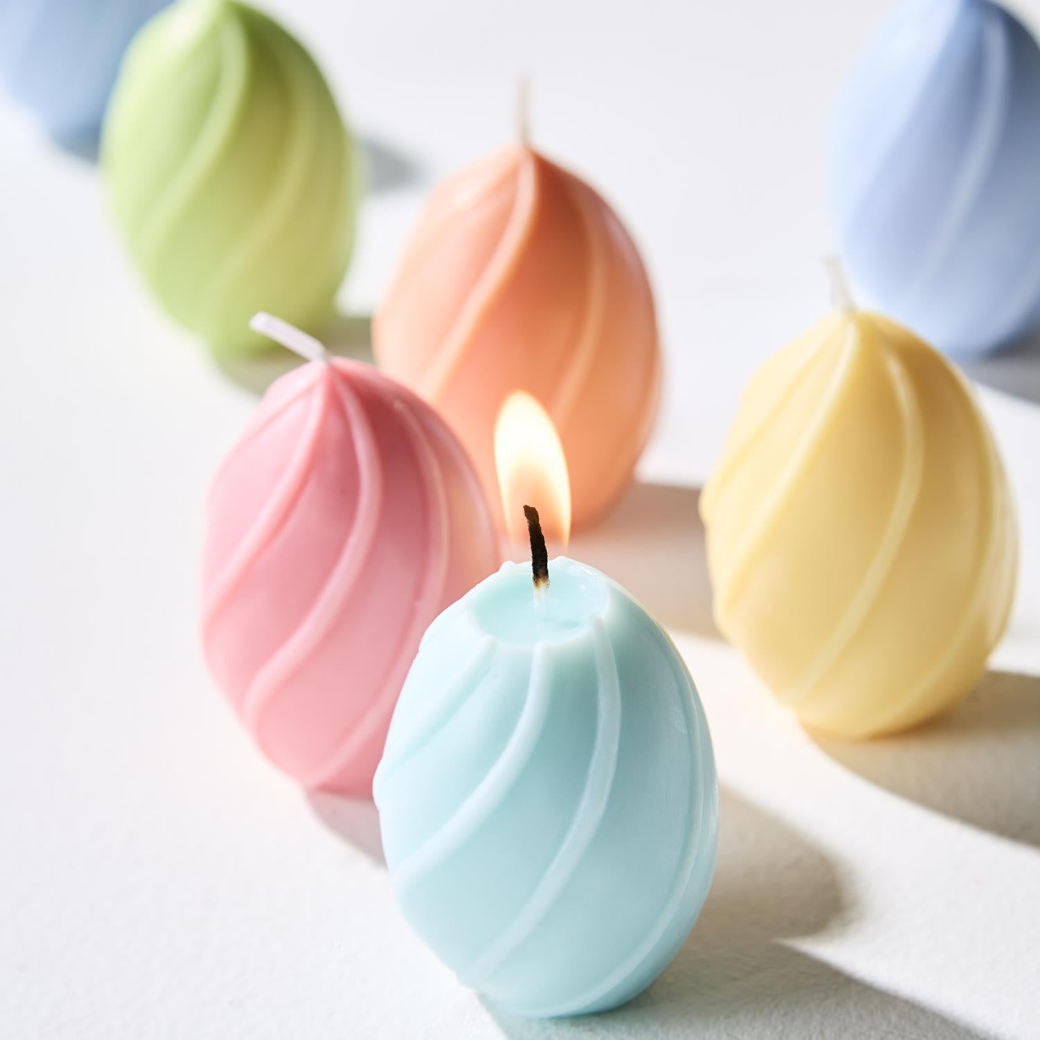 Easter Egg Candles Set