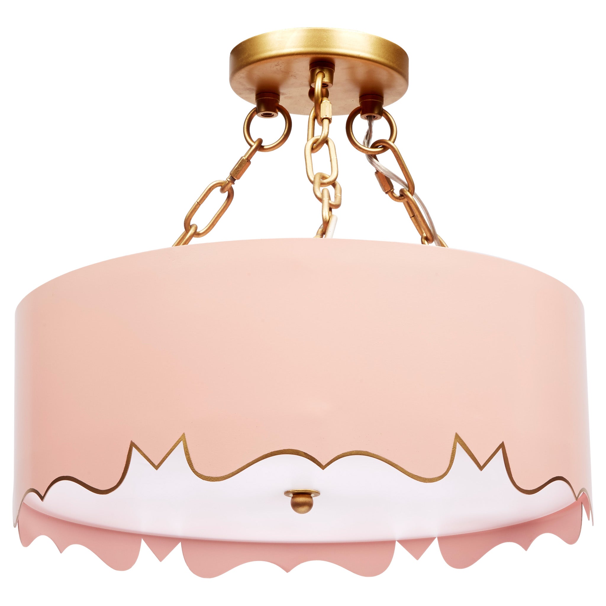 Mollie Pendant with Gold Accents, Blush