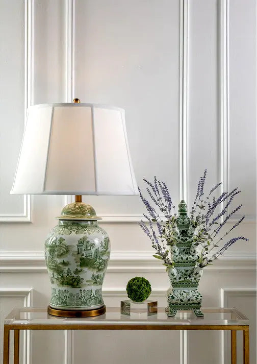 Green Willow Large Lamp