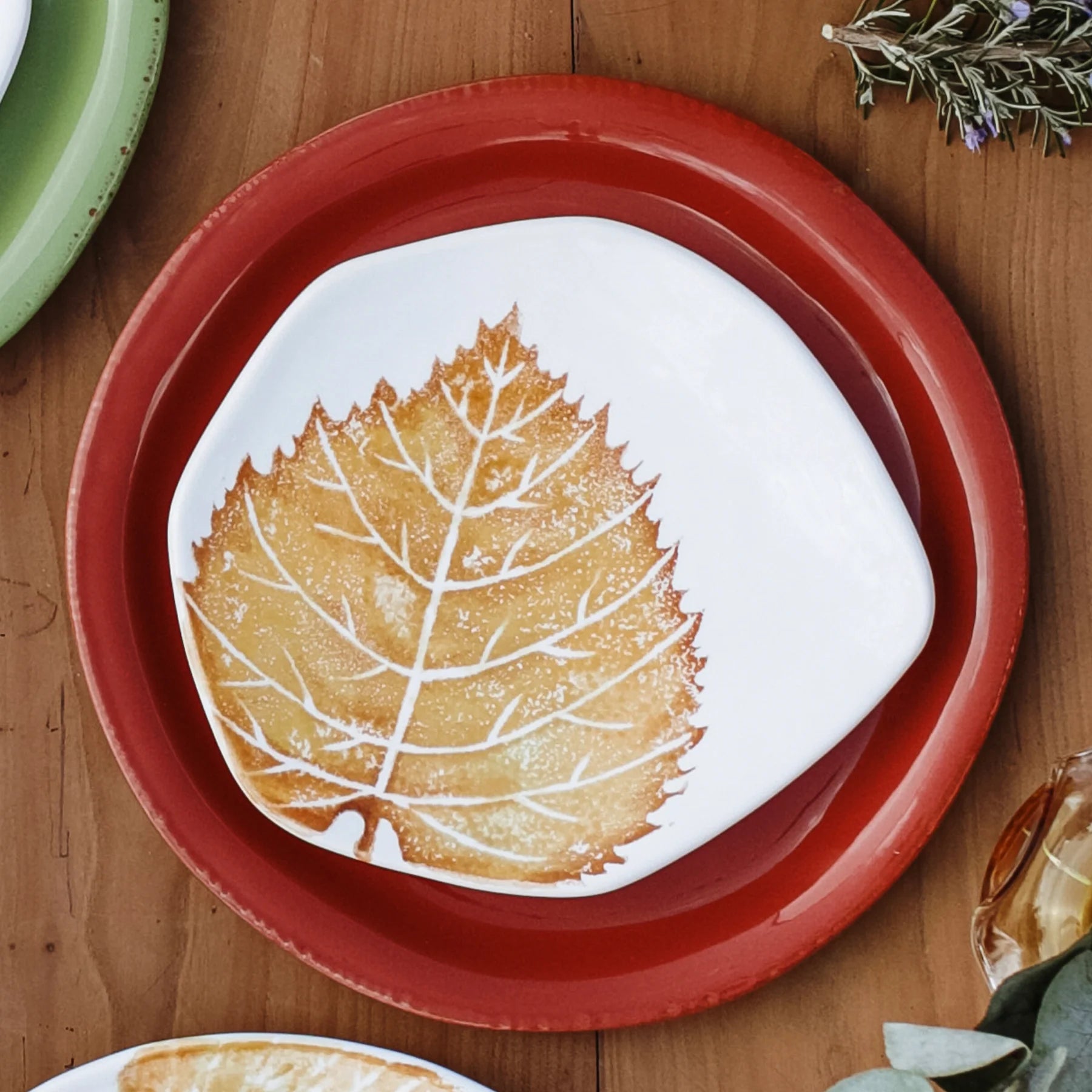 Vietri Autunno Assorted Salad Plates, Set of 4