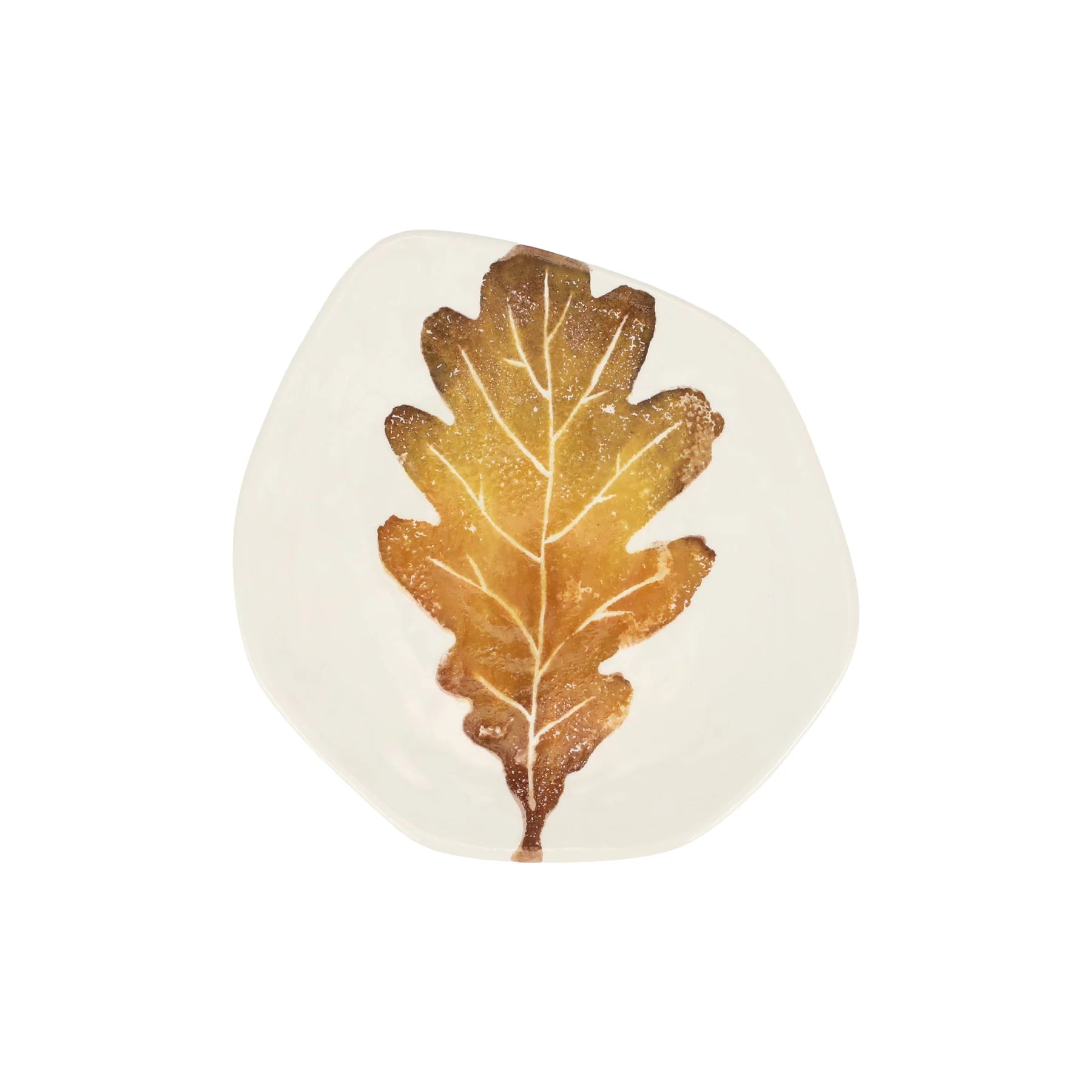 Vietri Autunno White Oak Salad Plate