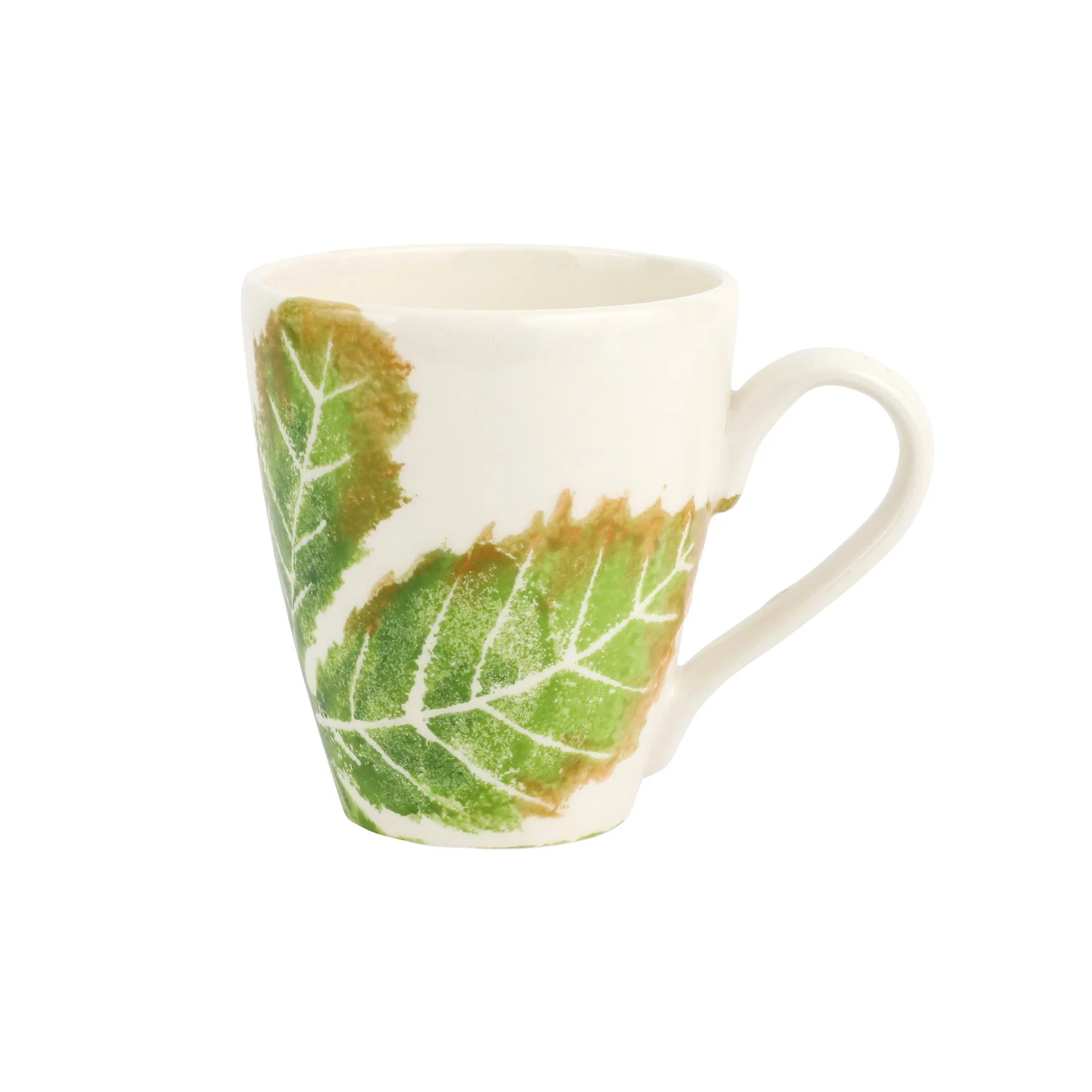 Vietri Autunno Chestnut Leaf Mug