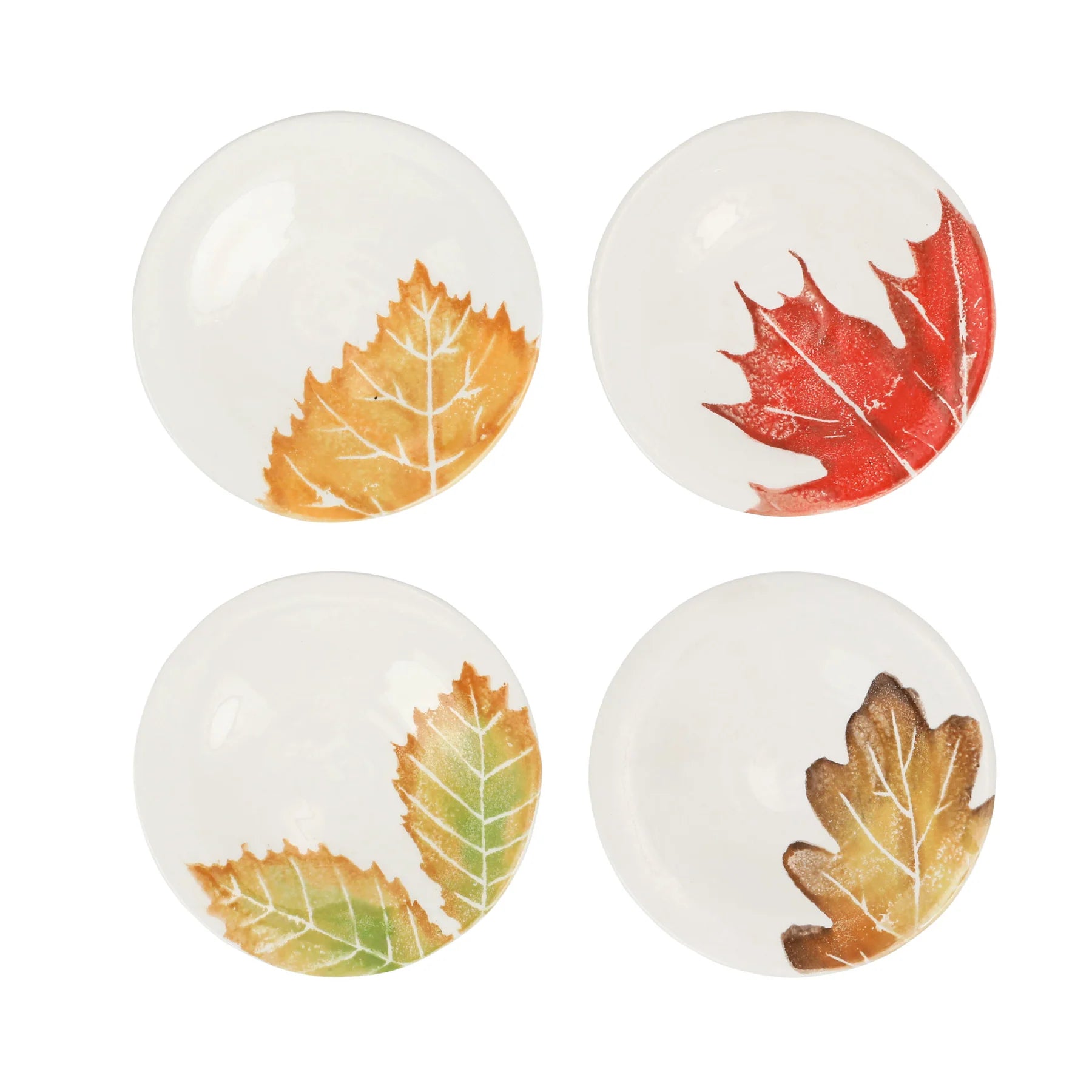 Vietri Autunno Asst Canape Plates, Set of 4