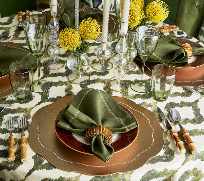 Kim Seybert Watercolor Ikat Tablecloth