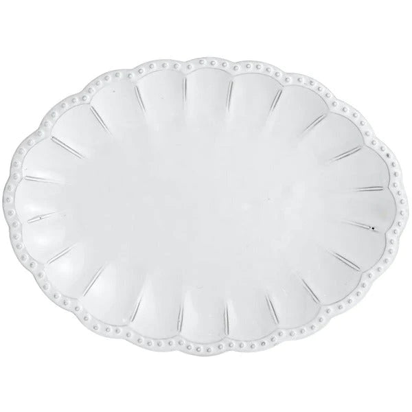 Bella Bianca Beaded Platter