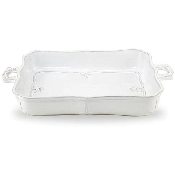 Bella Bianca Rectangular Lasagna Dish