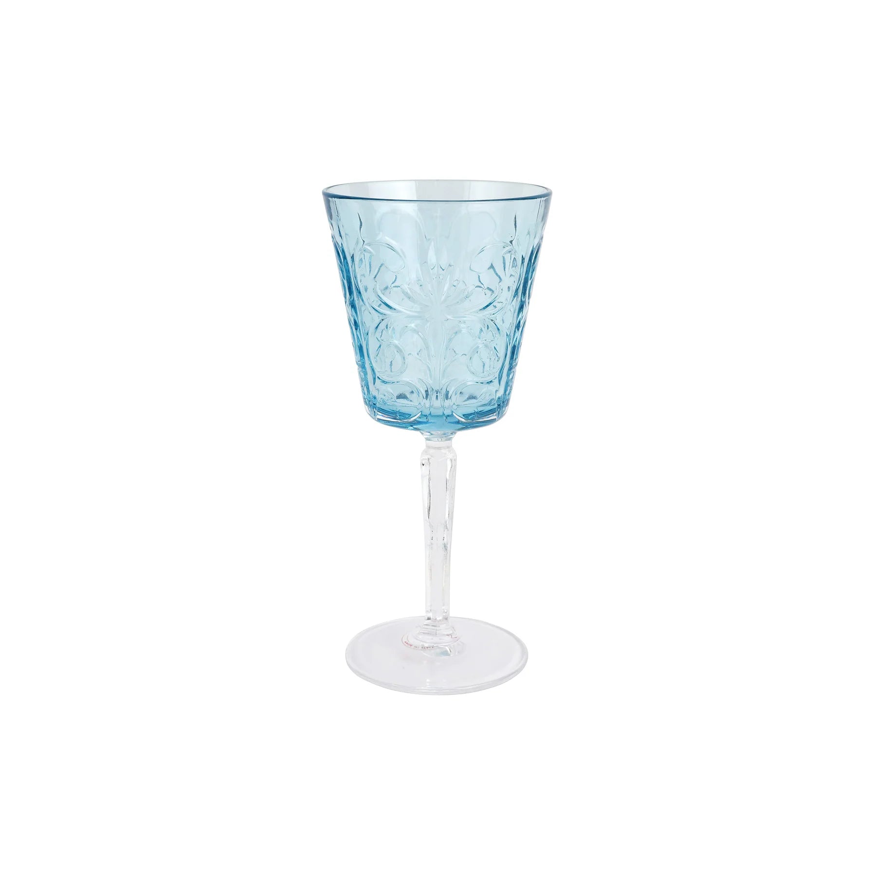 Barocco Light Blue Wine Glass