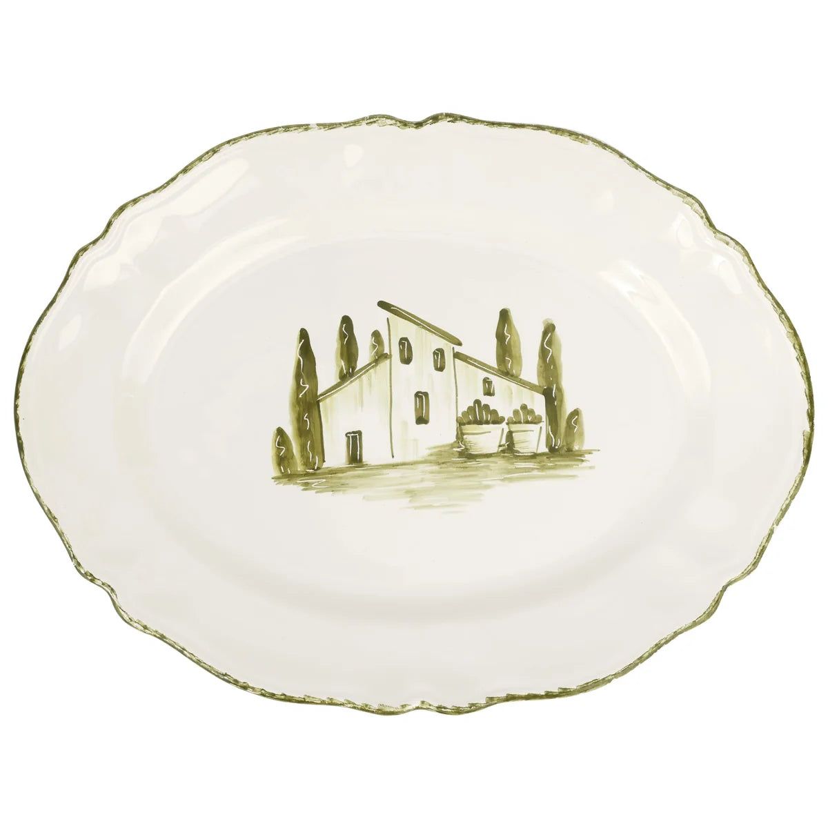 Borgo Verde Oval Platter