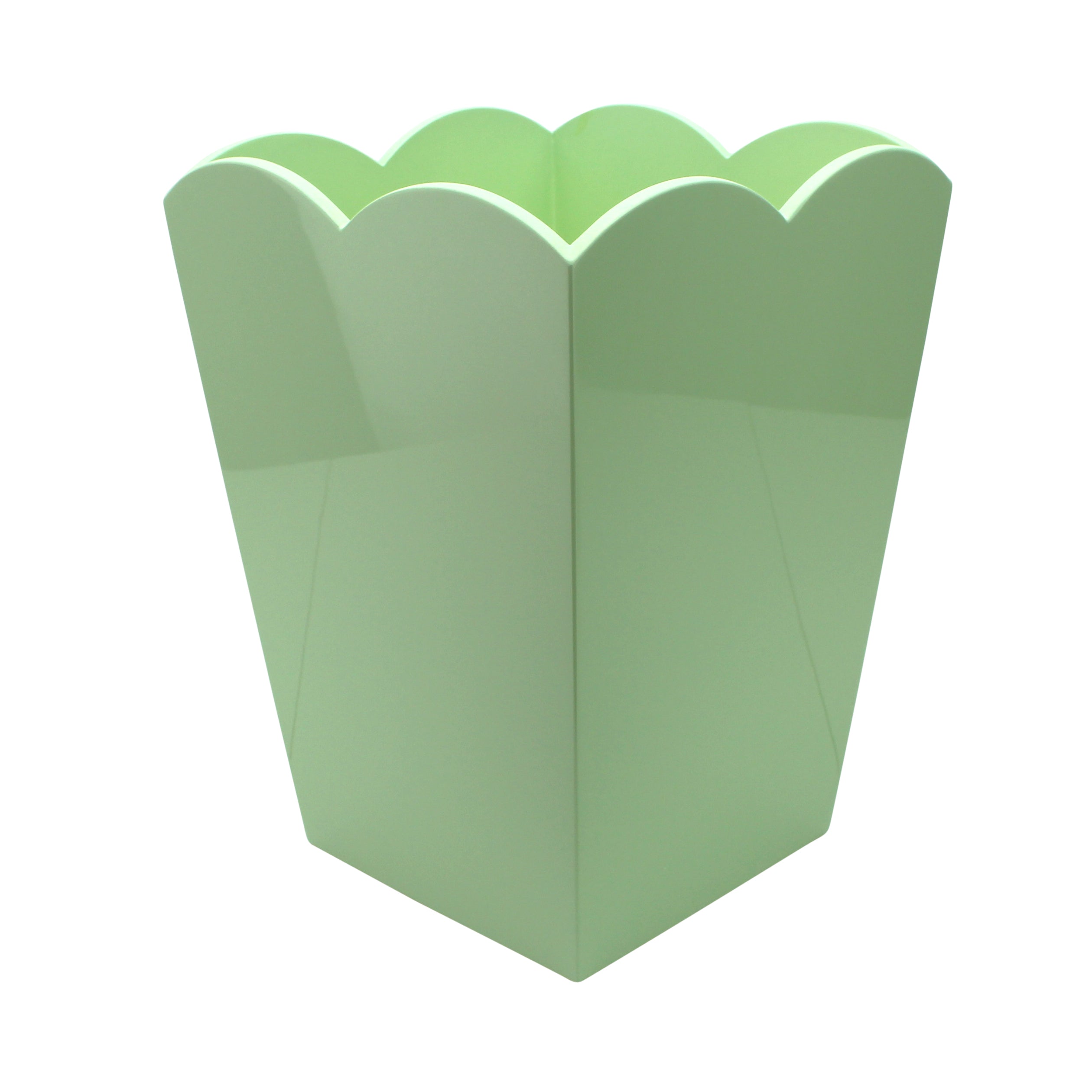 Scallop Watsebasket, Mint Green