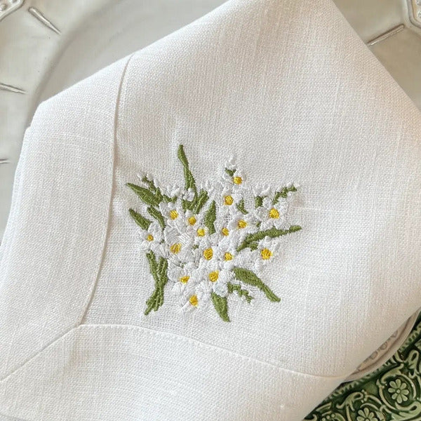 Daisy Bouquet Large Napkin, Set of 4
