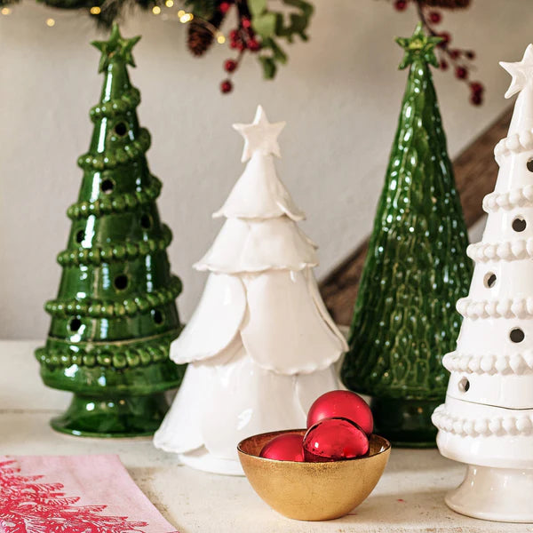 Foresta White Large Tree with Birds & Star