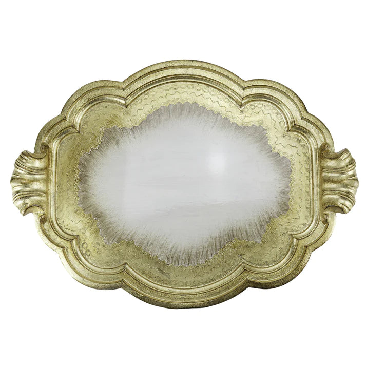 Florentino Wooden Tray, Antique Gold (More sizes)