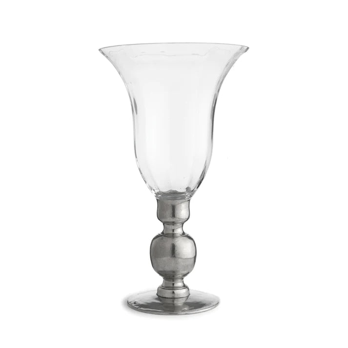 Giovanna Vase with Pewter Stem