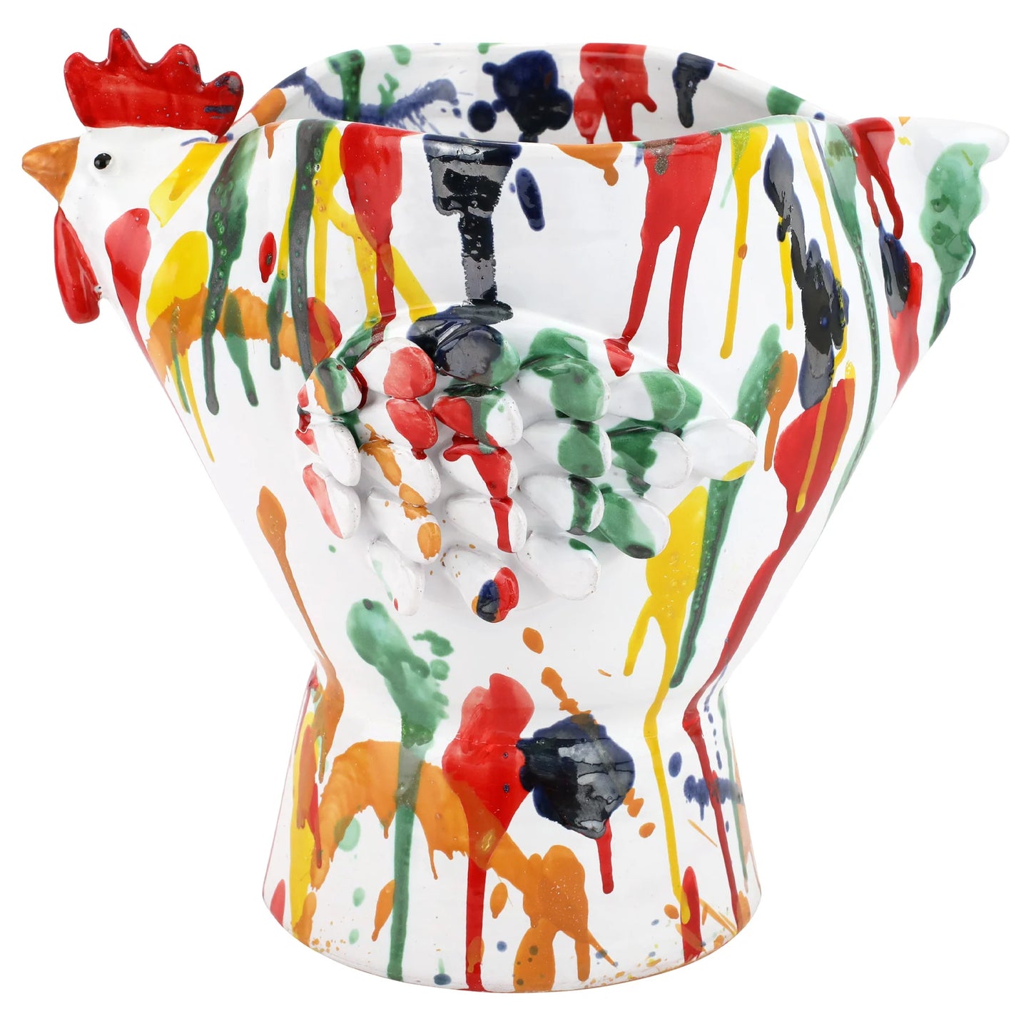 Vietri Gallo Figural Splatter Rooster