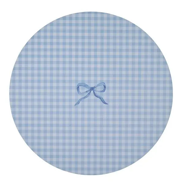 Blue Gingham Placemats, Set of 4